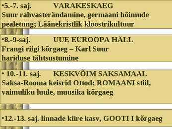 Keskaeg #3