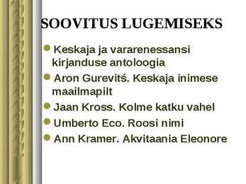 Keskaeg #27