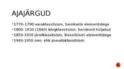 Klassitsism Eestis #2