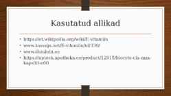 VITAMIIN E #15