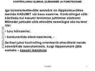 Sissejuhatus kontrollingusse #3