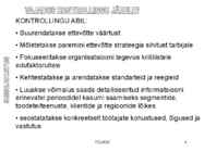 Sissejuhatus kontrollingusse #6