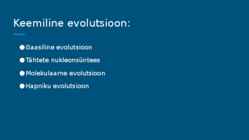Keemiline evolutsioon #4