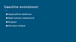 Keemiline evolutsioon #5