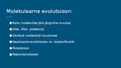 Keemiline evolutsioon #7
