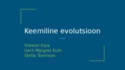 Keemiline evolutsioon