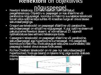Teleskoobid ja Maa tehiskaaslased #5