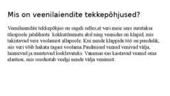 Veenilaiendid #3