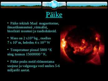 Päikesesüsteem planeetide admed ja mõõtmed #2
