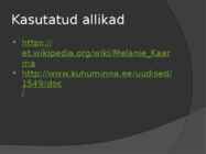 Melanie Kaarma Eesti kultuurilugu #12