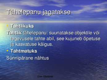 Tähelepanu #3