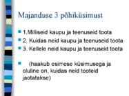 Mis on majandusteadus #13