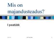 Mis on majandusteadus