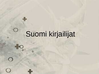 Suomi kirjailijat - Soome kirjanikud