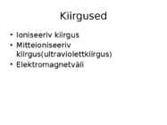 Füüsikalised ohutegurid #4