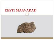 Eesti maavarad