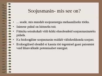 Inimene kui soojusmasin #2