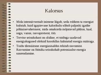 Inimene kui soojusmasin #4