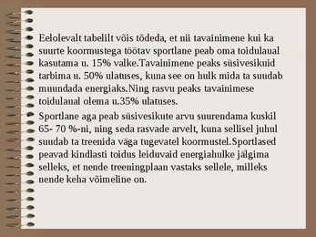 Inimene kui soojusmasin #7