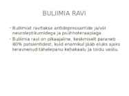 Toitumishäired #5