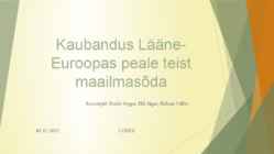 Kaubandus Lääne Euroopas peale II ms