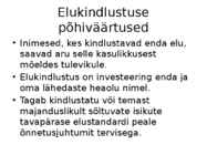 Elukindlustus #3