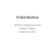 Elukindlustus