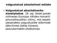 Valgustatud absolutism #2