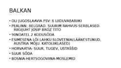 KÜLMA SÕJA LÕPP-GEOPOLIITILISED MUUDATUSED #12