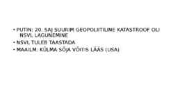 KÜLMA SÕJA LÕPP-GEOPOLIITILISED MUUDATUSED #3