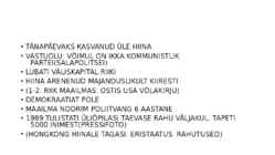KÜLMA SÕJA LÕPP-GEOPOLIITILISED MUUDATUSED #9