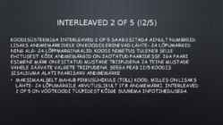 Ühe-ja kahemõõtmelised koodid #5