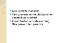 JEHOOVA TUNNISTAJAD #12