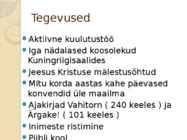 JEHOOVA TUNNISTAJAD #5