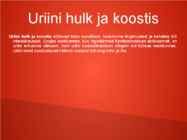 Erituselundkond ja uriiniteke #4