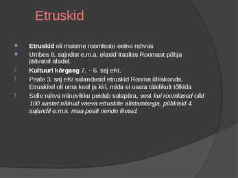 Etruski kunst #3