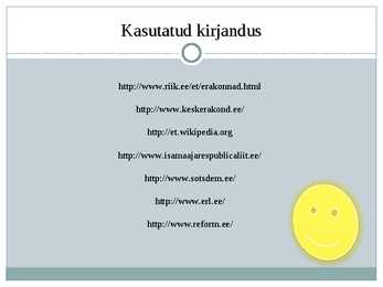 Eesti erakonnad #11