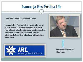 Eesti erakonnad #8