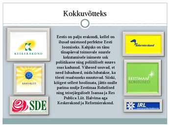 Eesti erakonnad #10