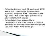 Rahanduspoliitika #3