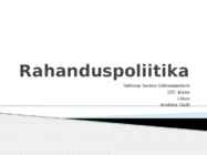 Rahanduspoliitika