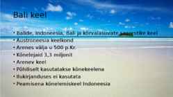 Bali keel #3
