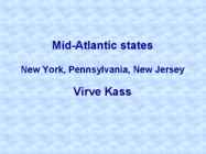 Mid-Atlantic States presentation in English