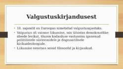 Valgustus Inglismaal #2
