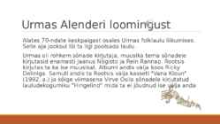URMAS ALENDER PowerPoint #3