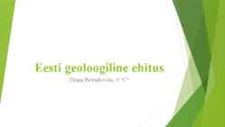 Eesti geoloogiline ehitus