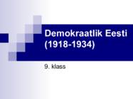 Demokraatlik Eesti-1918-1934