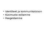 Kommunikatsioon ja identiteet