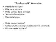 Teabe vahetamine #11