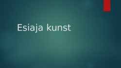 Esiaja kunst